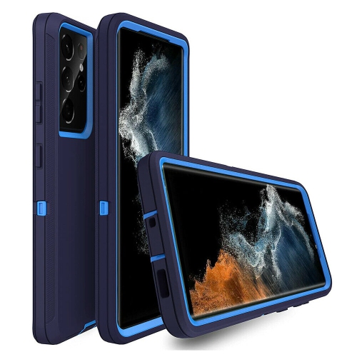 Samsung Galaxy S22 Ultra 5G Case 3in1 Drop Resistant Defender Tradies Hybrid Armor Heavy Duty Rugged Shockproof ToughCover