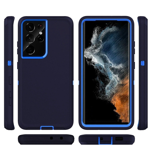 Samsung Galaxy S22 Ultra 5G Case 3in1 Drop Resistant Defender Tradies Hybrid Armor Heavy Duty Rugged Shockproof ToughCover