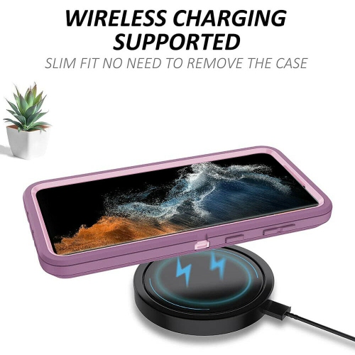 Étui antichoc robuste et résistant aux chutes 3-en-1 pour Galaxy S22 Ultra 5G de Samsung