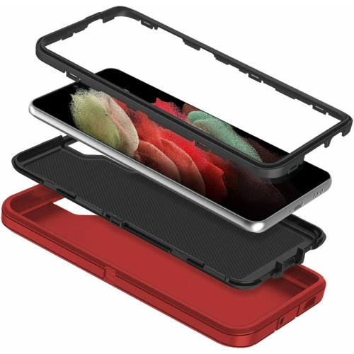 Étui antichoc robuste et résistant aux chutes 3-en-1 pour Galaxy S22 Ultra 5G de Samsung