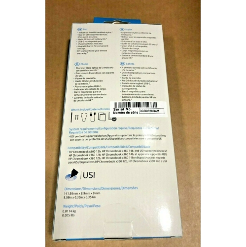 HP Hvar USI Active Pen 8NN78AA#ABL - New