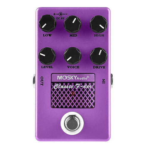 Mosky Audio CLASSIC F-DER Speaker Simulator Drive Voice Level Guitar Effect Pedal