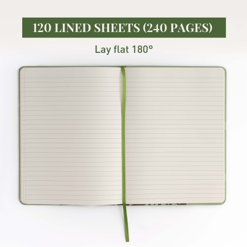 Rileys Tree of Life , 8" x 6", Lined Journal 240 Pages, Ivory Paper, Lined Notebook for Men and Women, Great Gift for Creatives