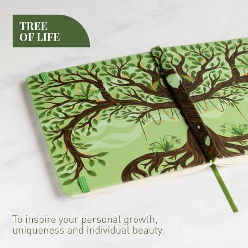 Rileys Tree of Life , 8" x 6", Lined Journal 240 Pages, Ivory Paper, Lined Notebook for Men and Women, Great Gift for Creatives