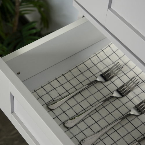 HOMCOM 72" Tall Kitchen Pantry Cabinet, Freestanding Kitchen Storage Cabinet with 4 Doors, Drawer and 3 Adjustable Shelves, Grey