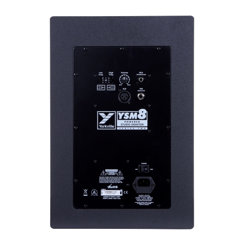 Moniteur de studio amplifié 2 100 W série YSM8 de Yorkville - 8 po