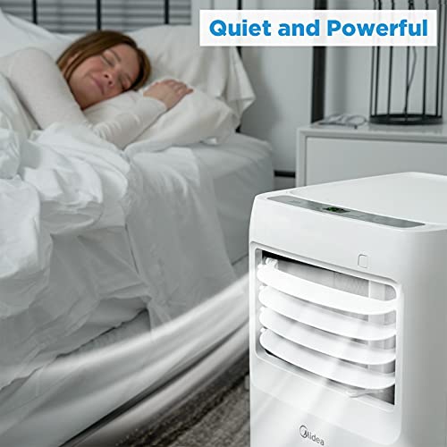 Midea 8,000 BTU ASHRAE Portable Air Conditioner, Cools up to 175 Sq. Ft., Works as Dehumidifier & Fan, Remote Control & Window Kit Included