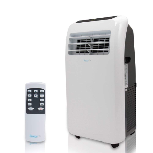 SereneLife SLPAC12.5 Portable Air Conditioner Compact Home AC Cooling Unit with Built-in Dehumidifier & Fan Modes, Quiet Operation, Includes Window M