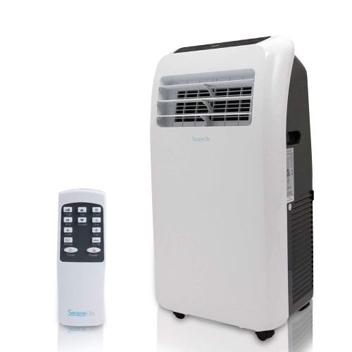 SereneLife SLPAC12.5 Portable Air Conditioner Compact Home AC Cooling Unit with Built-in Dehumidifier & Fan Modes, Quiet Operation, Includes Window