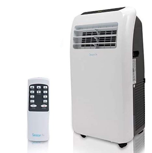 SereneLife SLPAC10 Portable Air Conditioner Compact Home AC Cooling Unit with Built-in Dehumidifier & Fan Modes, Quiet Operation, Includes Window Mou