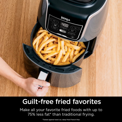 Ninja AF150AMZ Air Fryer XL, 5.5 Qt. Capacity that can Air Fry, Air Roast, Bake, Reheat & Dehydrate, with Dishwasher Safe, Nonstick Basket & Crisper