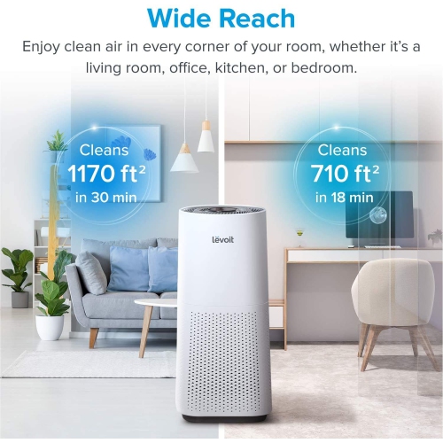 LEVOIT Air Purifier for Home Large Room with H13 True HEPA Filter for Allergies, Cleaner for Smoke Mold, Pollen, Dust, Quiet Odor Eliminators for