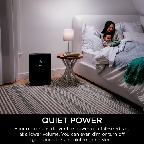Shark HE402 Air Purifier 4 True HEPA Cleans up to 1000 Sq. Ft., Captures 99.98% of Particles, dust, allergens, Smoke, 0.1-0.2 microns, Advanced Odor