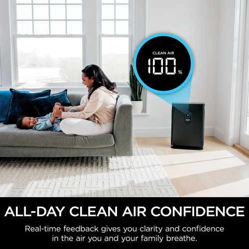 Shark HE402 Air Purifier 4 True HEPA Cleans up to 1000 Sq. Ft., Captures 99.98% of Particles, dust, allergens, Smoke, 0.1-0.2 microns, Advanced Odor