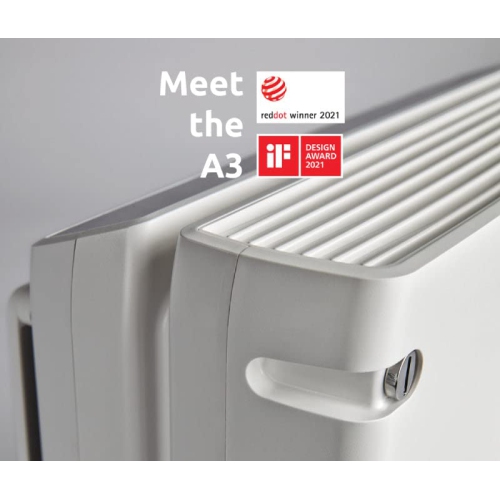 Rabbit Air A3 SPA-1000N Ultra Quiet HEPA Air Purifier, 6 stage filtration, Wall Mountable, For Large Rooms, Removes Airborne Allergens, Smoke, Dust,