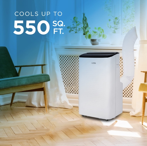 COMMERCIAL COOL Portable Air Conditioner 12,000 BTU Air Conditioner Unit with Dehumidifier & Fan, AC Unit Cools up to 550 Square Feet, Indoor Air