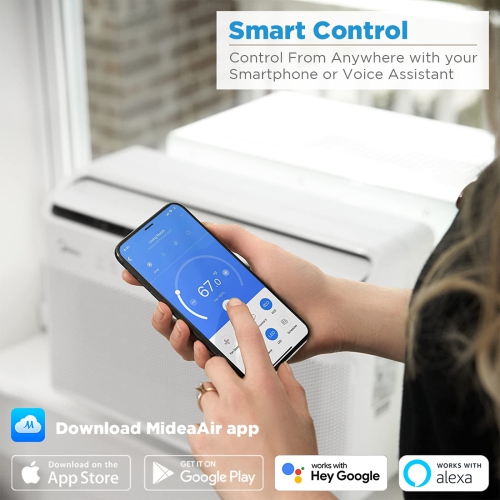 Midea 8 000 Btu U Shaped Smart Inverter Window Air Conditioner