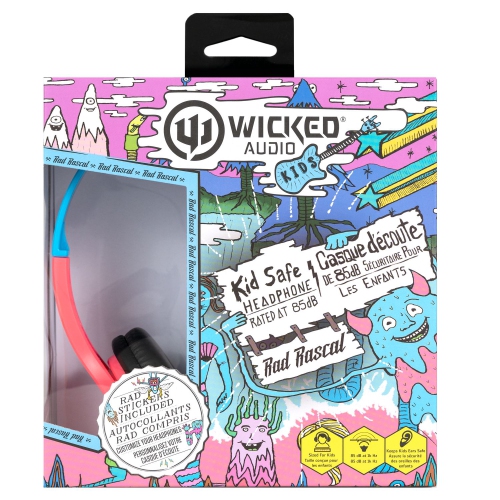 Wicked Audio Rad Rascal Kid Safe Headphones