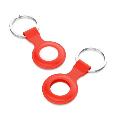 PANDACO Red Keyring Case for Apple AirTag