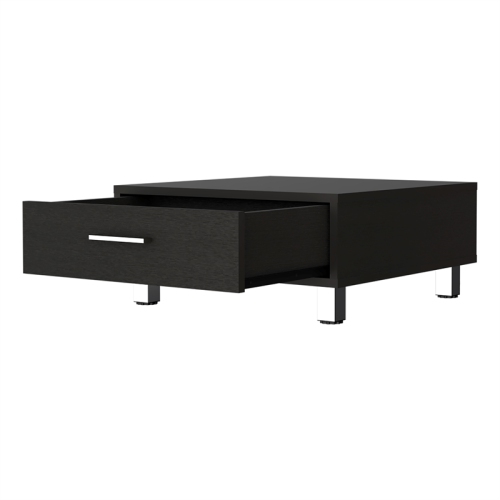 FM FURNITURE – Table basse Kaboul en bois d’ingénierie, noir Wengue