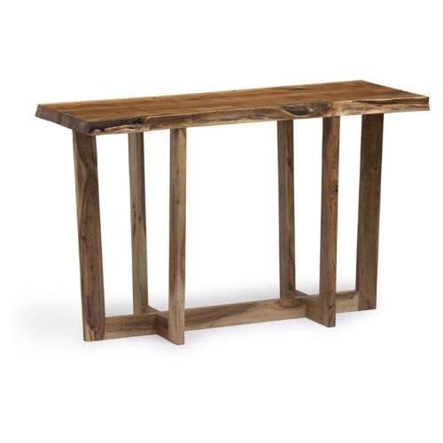 ALATERRE FURNITURE  Berkshire Natural Live Edge Wood Media Console Table