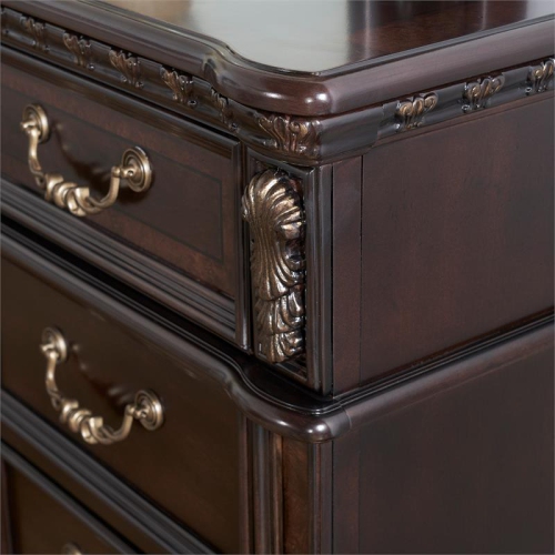 Steve Silver Monte Carlo Rich Cocoa Chocolate 3-drawer Wood Nightstand