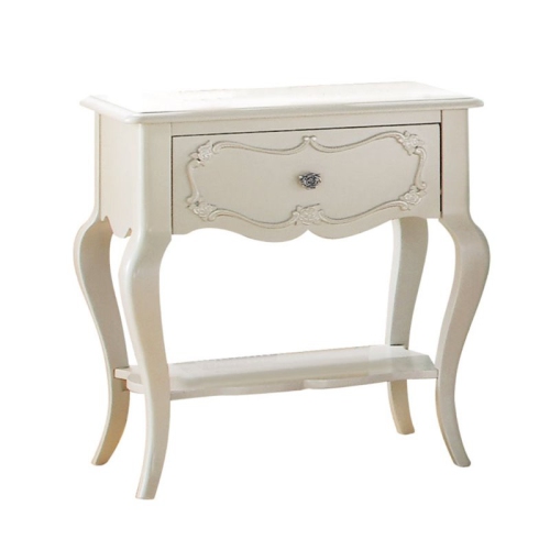 ACME FURNITURE  Edalene Nightstand In Pearl In White
