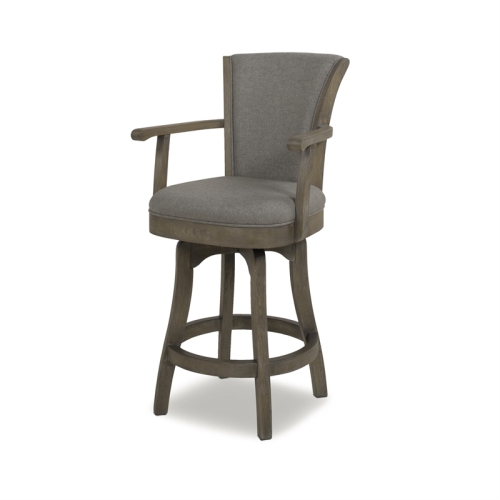 JENNIFER TAYLOR HOME  Williams 27" Counter Height Bar Stool Dark Heathered In Grey