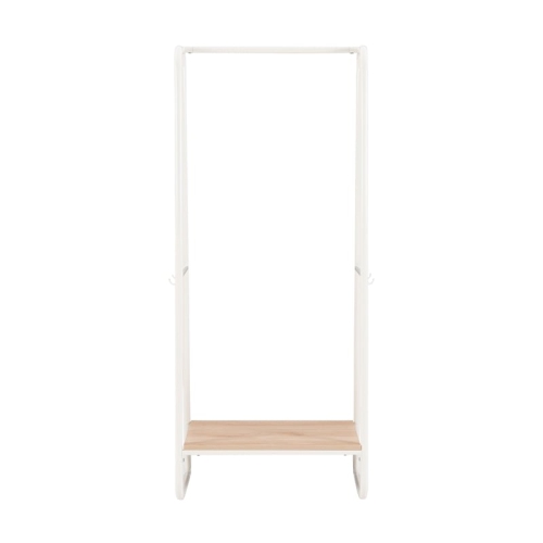Linon Paisley Tall Metal Clothing Rack in White