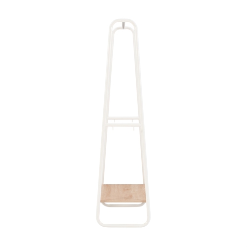 Linon Paisley Tall Metal Clothing Rack in White