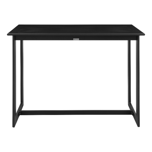 ARMEN LIVING Grand Outdoor Patio Counter Height Dining Table In Black