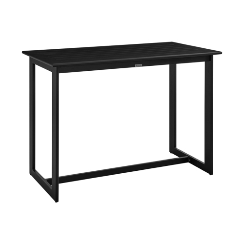 Grand Outdoor Patio Counter Height Dining Table in Black
