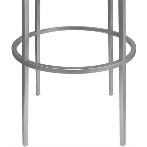 Meridian Furniture Tyson Brushed Silver Iron Barstool