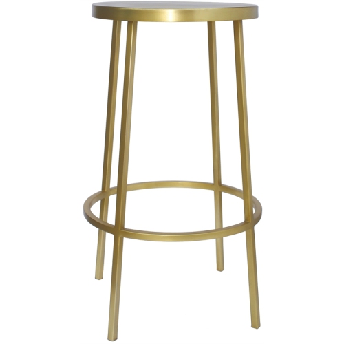 Meridian Furniture Tyson Brushed Gold Iron Counter Stool