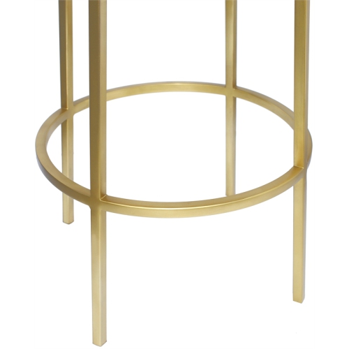 Meridian Furniture Tyson Brushed Gold Iron Counter Stool