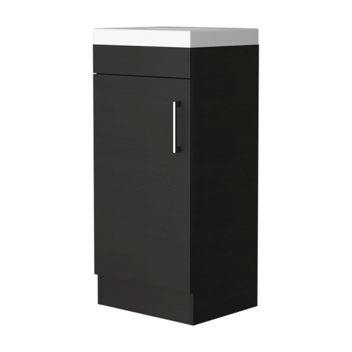 FM FURNITURE Toledo Bathroom Vanity Black Wengue Engineered Wood