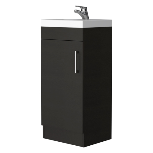 FM FURNITURE Toledo Bathroom Vanity Black Wengue Engineered Wood