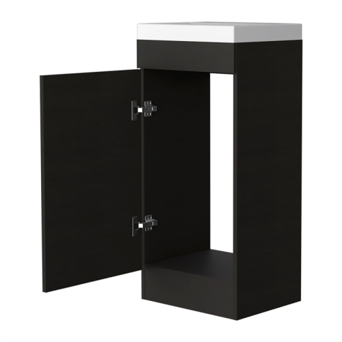 FM FURNITURE Toledo Bathroom Vanity Black Wengue Engineered Wood
