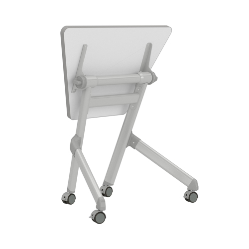 SAFCO  Transitional Metal Mobile Trapezoid Desk In Finish In White