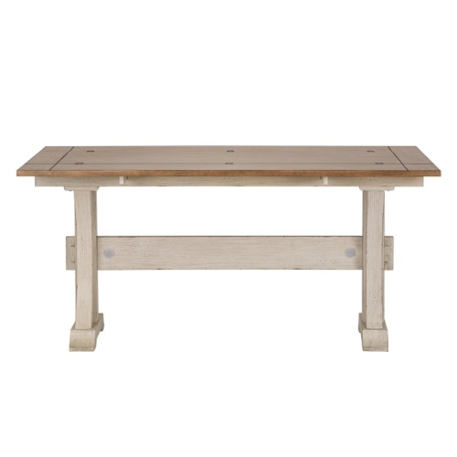 LIBERTY FURNITURE Farmhouse Reimagined White Flip Lid Sofa Table