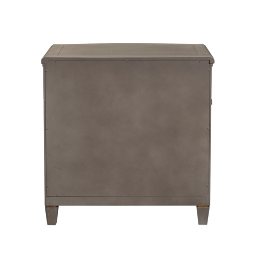 Jennifer Taylor Home Dauphin Gold Accent End Table Grey Cashmere