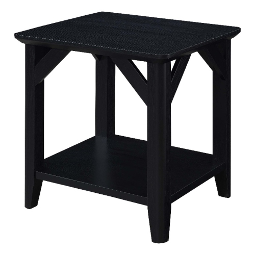 CONVENIENCE CONCEPTS  Designs4Comfort Brentwood Storage Ottoman With Reversible Trays In Fabric In Gray