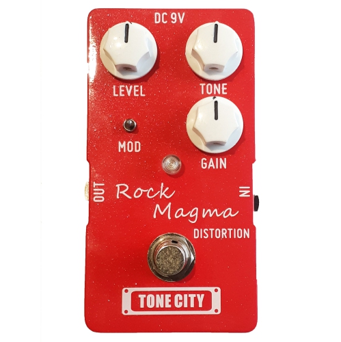 TONE CITY  Rock Magma Distortion Super Sustain Guitar Effect Pedal