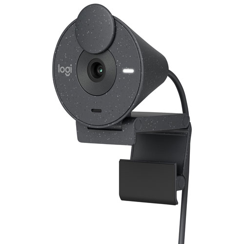 Caméra Web HD intégrale 1080p Brio 300 de Logitech avec microphone mono à réduction du bruit - Graphite
