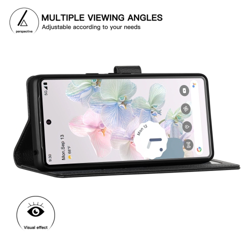 Google Pixel 7 Case Leather, Pixel 7 Wallet Case, Card Slot Magnetic Closure RFID Blocking Flip Case for Google Pixel 7 2022