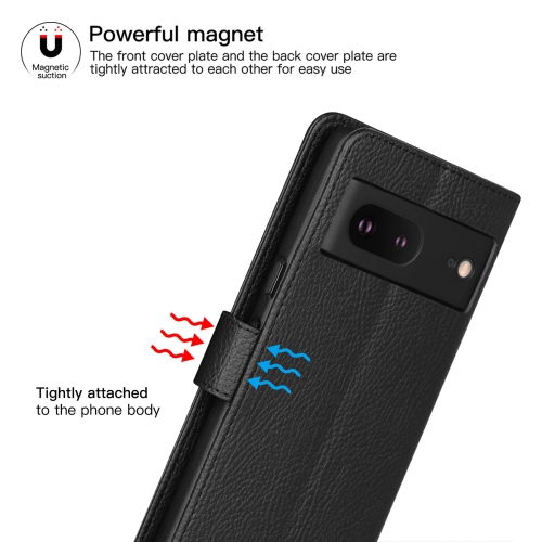 Google Pixel 7 Case Leather, Pixel 7 Wallet Case, Card Slot Magnetic Closure RFID Blocking Flip Case for Google Pixel 7 2022