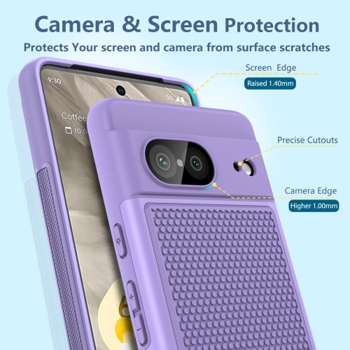 for Google Pixel-7 Case Rugged: Dual Layer Protective Heavy Duty Cell Phone Cover Shockproof with Non Slip Textured - Military Protection Bumper
