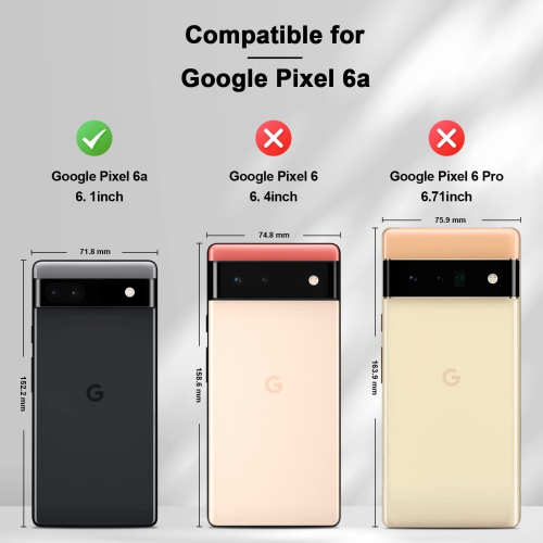 Jasonyu – Étui portefeuille pour Pixel 6A de Google, étui en cuir de polyuréthane avec support, rabat magnétique folio, étui intérieur antichoc en
