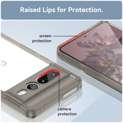 Taneny pour Pixel 7 Pro de Google, étui mince, léger, rigide, Crystal Clear, étui souple, antichoc, protection complète, protection antichoc, pour