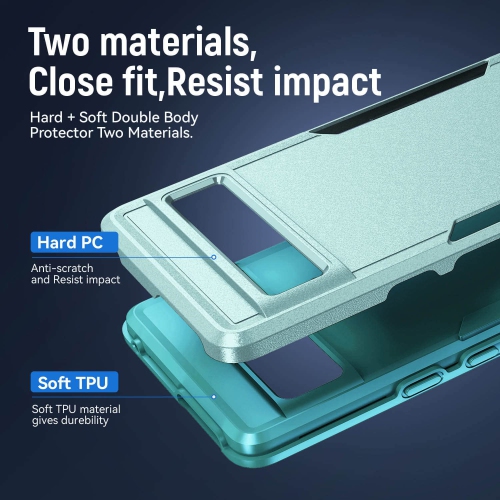 Étui double couche arrière rigide en TPUR pour Pixel 7 7 Pro, étui mince antirayure, protecteur complet antichoc et robuste pour Pixel 7 Pro de Google